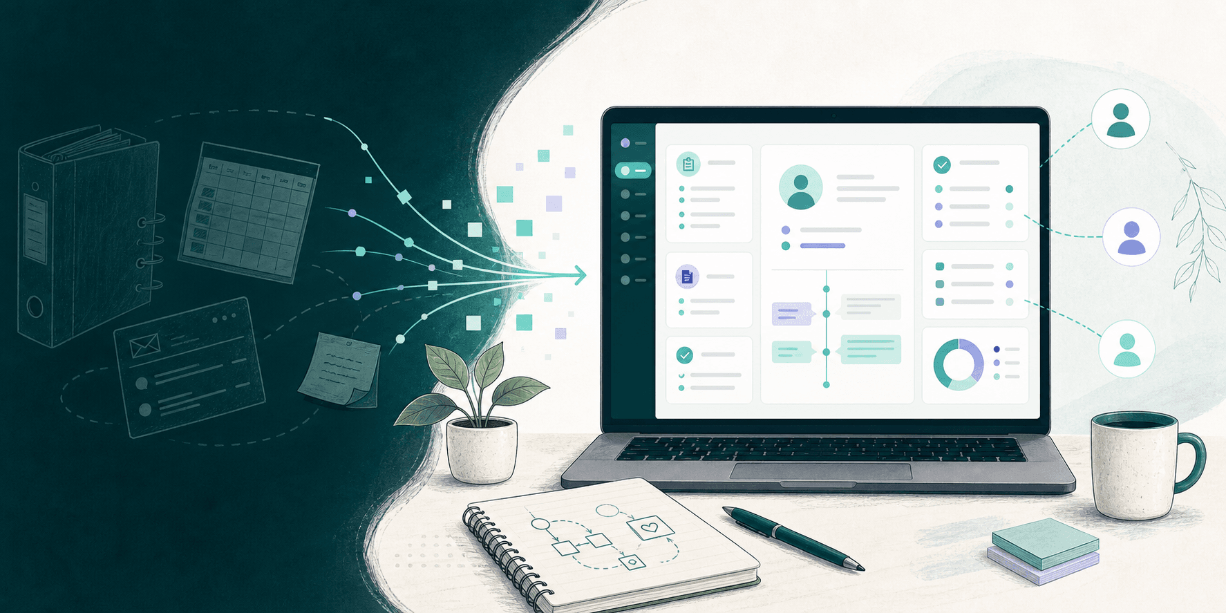 A scattered nonprofit process becoming one shared case management workspace